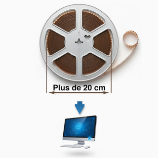 Numérisation bobine de + de 20 cm (diamètre du film enroulé)